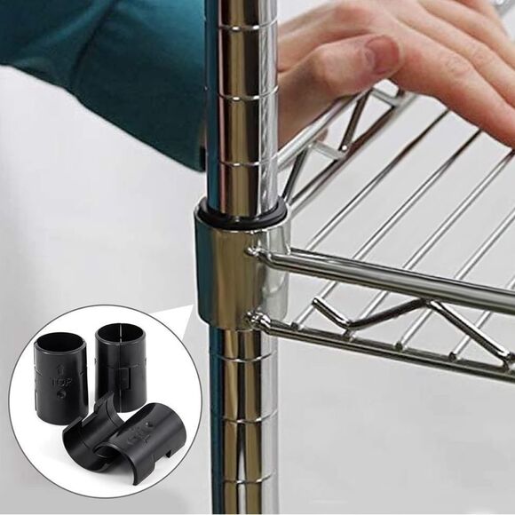 🤯5/$20🤯 72 Pcs Wire Shelving Lock Clips For 1” Post NIB - Picture 3 of 6